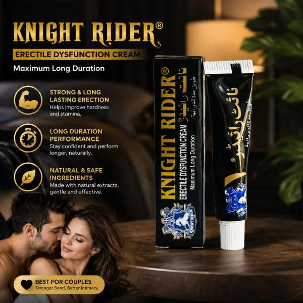 Knight Rider Erectile Dysfunction Cream - Maximum Long Duration Performance Booster | 50% OFF & Free Delivery